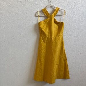 Ann Taylor Strapless Yellow Dress